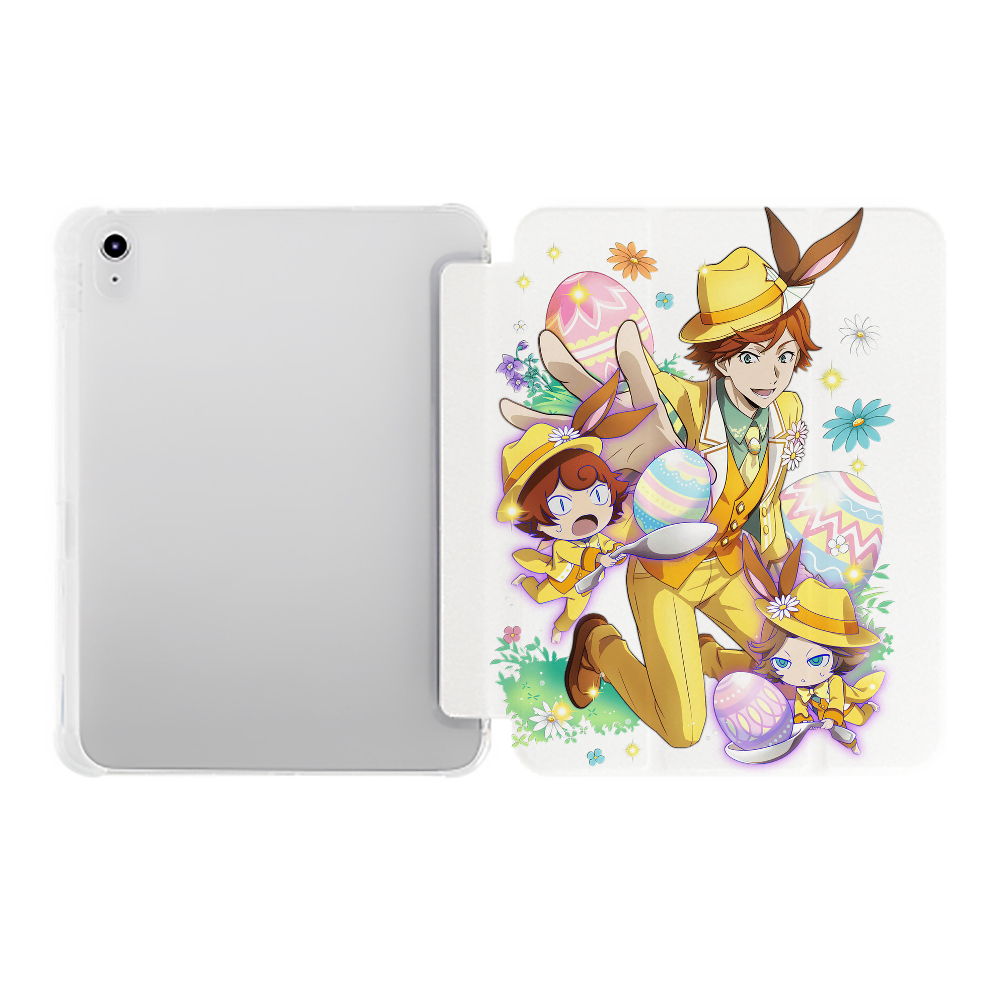 （画像用） 文豪ストレイドッグス Bungo Stray Dogs IPad ケース ペン収納付き 三つ折りスタンド PUレザー×シリコン 対応機種9.5/10.5/10.9インチ